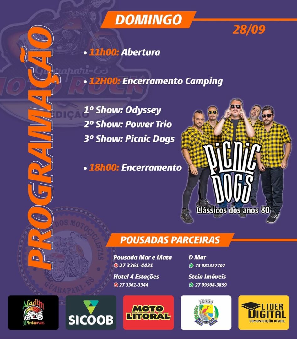 Programação do Moto Rock Guarapari 2025: shows, datas e atrações confirmadas 5 Programação do Moto Rock Guarapari 2025 shows, datas e atrações confirmadas