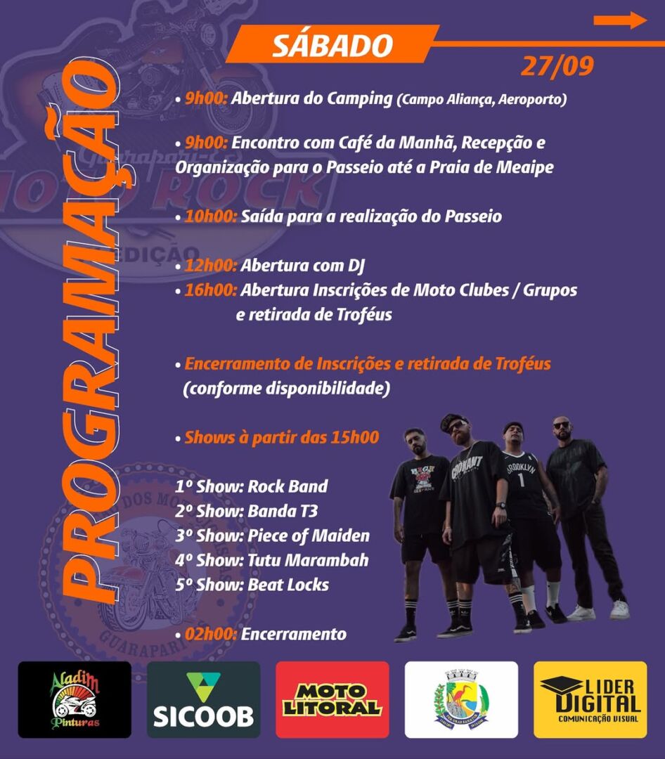Programação do Moto Rock Guarapari 2025: shows, datas e atrações confirmadas 4 Programação do Moto Rock Guarapari 2025 shows, datas e atrações confirmadas