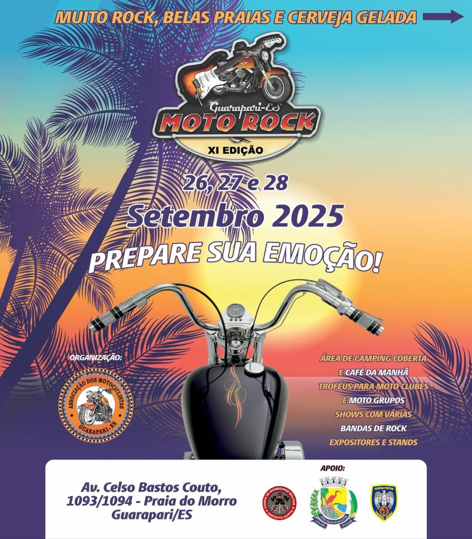 Programação do Moto Rock Guarapari 2025: shows, datas e atrações confirmadas 2 Programação do Moto Rock Guarapari 2025 shows, datas e atrações confirmadas