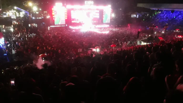 Público em show dos Barões da Pisadinha em feira agropecuária